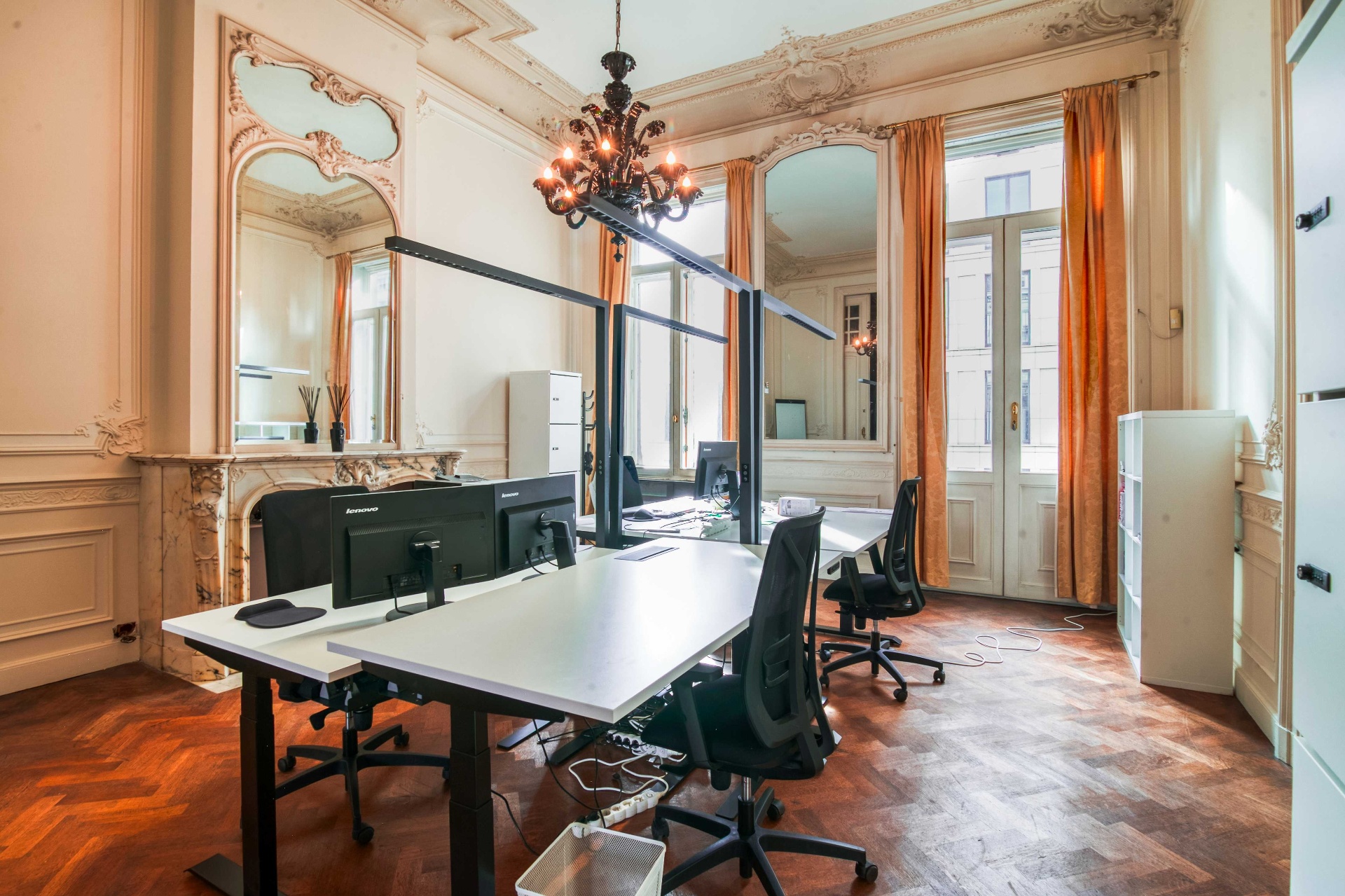 Rococo room used as office